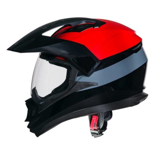 Royal Enfield Escapade Stripe Gloss Red Full Face Helmet2