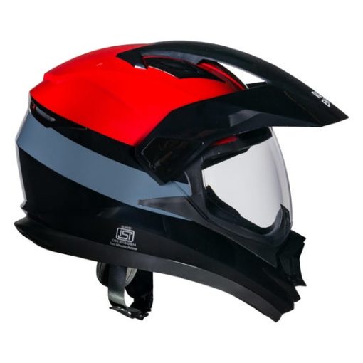 Royal Enfield Escapade Stripe Gloss Red Full Face Helmet3