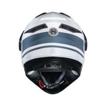 Royal Enfield Escapade Thin Stripe Gloss White Full Face Helmet1