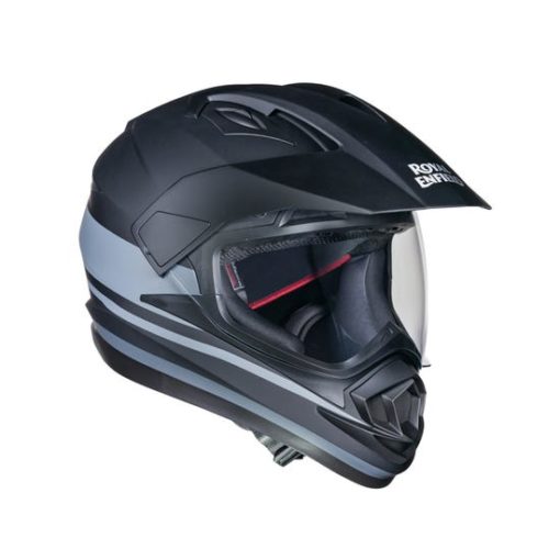 Royal Enfield Escapade Thin Stripe Matt Black Full Face Helmet