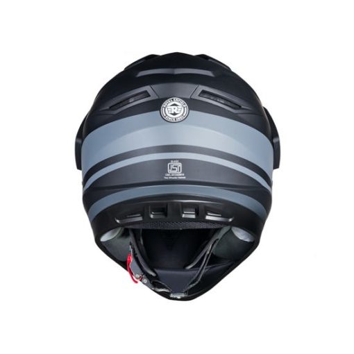 Royal Enfield Escapade Thin Stripe Matt Black Full Face Helmet1