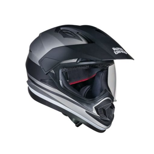 Royal Enfield Escapade Thin Stripe Matt Gungrey Full Face Helmet