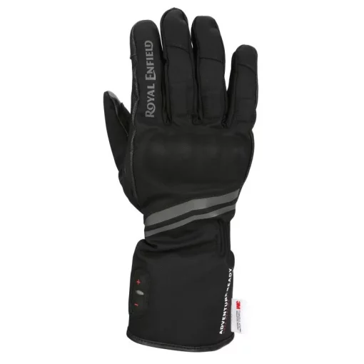 Royal Enfield Heated Black Riding Gloves3