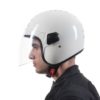 Royal Enfield MLG Copter Face Long Visior Gloss White Open Face Helmet2