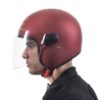 Royal Enfield MLG Copter Face Long Visior Matt Maroon Full Face Helmet3
