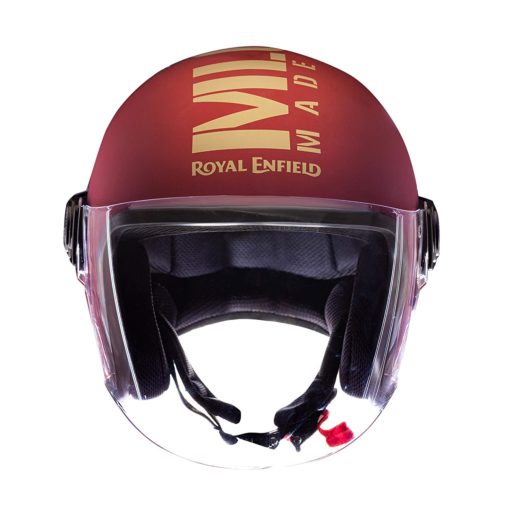 Royal Enfield MLG Copter Matt Maroon Open Face Helmet