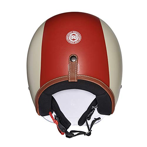 Royal Enfield Maroon Open Face Helmet1