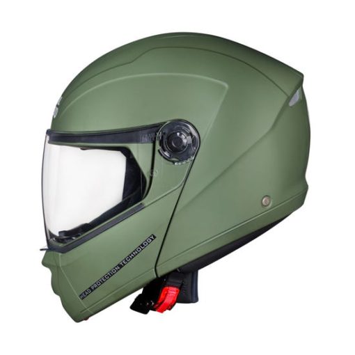 Royal Enfield Modular Adroit Battle Green Full Face Helmet2