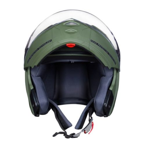 Royal Enfield Modular Adroit Battle Green Full Face Helmet4