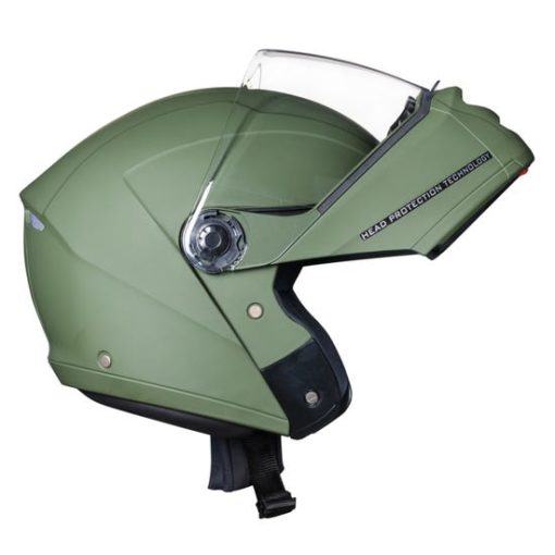 Royal Enfield Modular Adroit Battle Green Full Face Helmet5