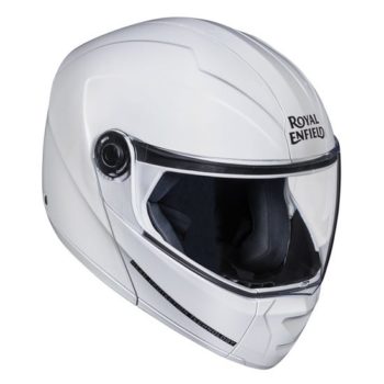 Royal Enfield Modular Adroit Gloss White Full Face Helmet