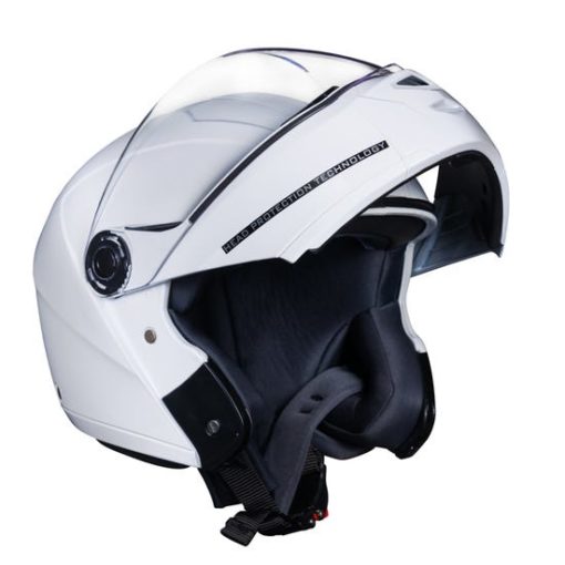 Royal Enfield Modular Adroit Gloss White Full Face Helmet3