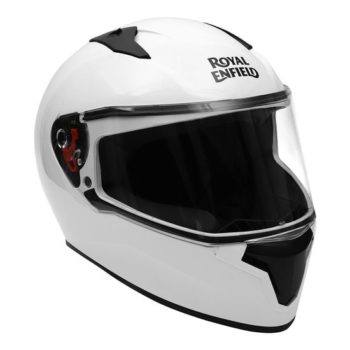 Royal Enfield Quest Gloss White Full Face Helmet