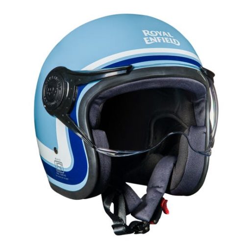Royal Enfield Redditch Blue Open Face Helmet4