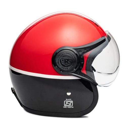 Royal Enfield Scrambler Ravishing Red Open Face Helmet2