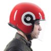 Royal Enfield Spirit Gloss Red Open Face Helmet3