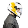 Royal Enfield Street Prime Bolt White Yellow Full Face Helmet2