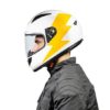 Royal Enfield Street Prime Bolt White Yellow Full Face Helmet3