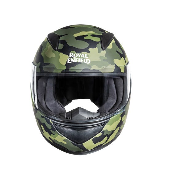 Royal Enfield Street Prime Crackling Olive Full Face Helmet