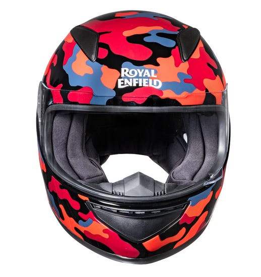 Royal Enfield Street Prime Crackling Red Full Face Helmet