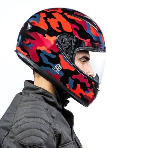 Royal Enfield Street Prime Crackling Red Full Face Helmet2