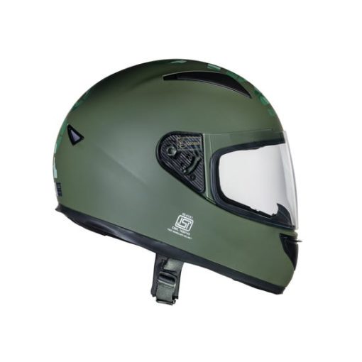 Royal Enfield Street Prime MLG Camo Battle Green Full Face Helmet2