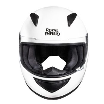 Royal Enfield Street Prime Mono Gloss White Full Face Helmet