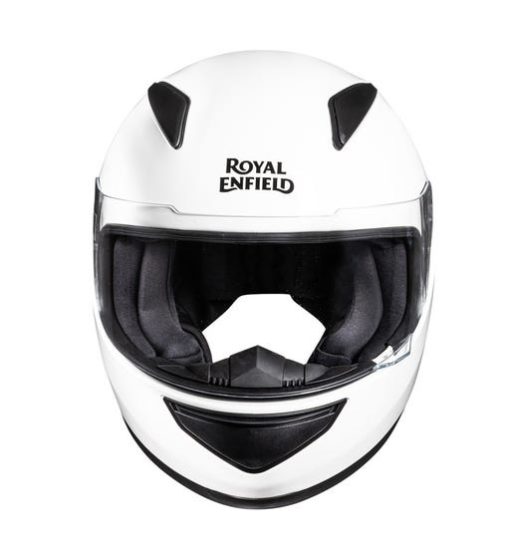 Royal Enfield Street Prime Mono Gloss White Full Face Helmet