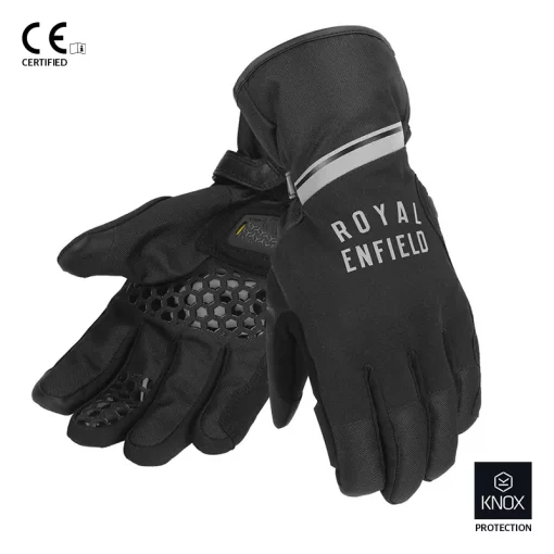 Royal Enfield Striker Black Riding Gloves4