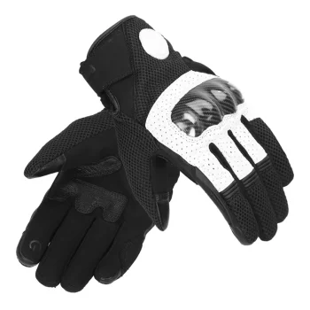 Royal Enfield Windstorm Black White Riding Gloves