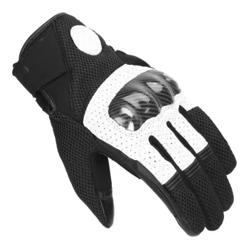 Royal Enfield Windstorm Black White Riding Gloves1