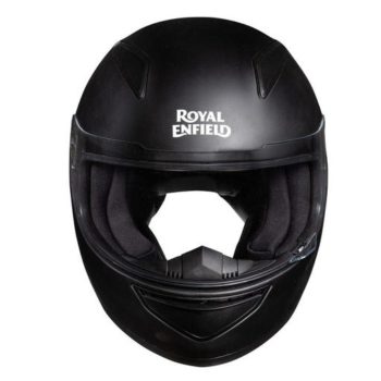 Royal Enfiled Street Prime Mono Black Full Face Helmet1