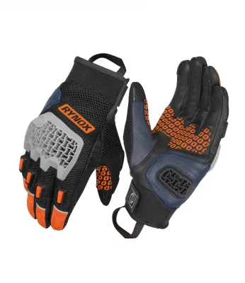 Rynox Gravel Dual Sport Orange Riding Gloves