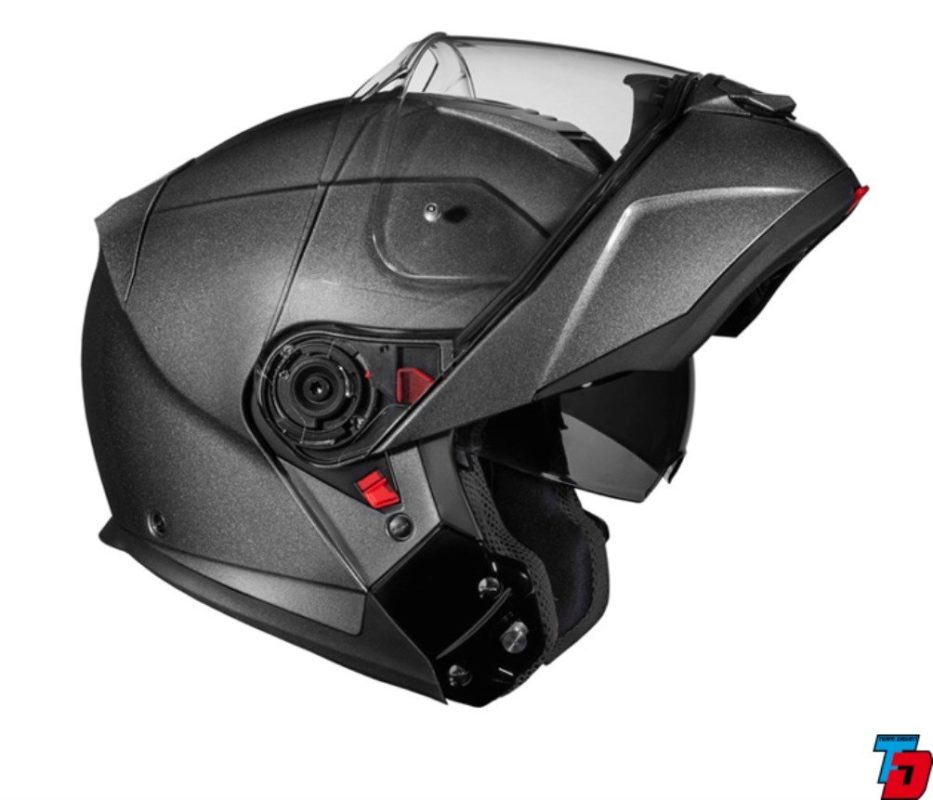 SMK Glide Gloss Anthracite Modular Helmet