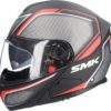 SMK Glide Kyren Matt Black Grey Red Modular Helmet