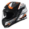 SMK Gullwing Tekker Gloss Black Orange White Modular Helmet