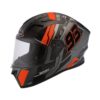 SMK Stellar 93 Swank Gloss Anthracite Orange Full Face Helmet
