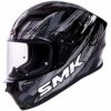 SMK Stellar Meteorite Gloss Black Grey Full Face Helmet