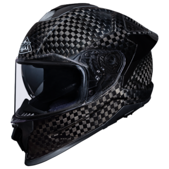 SMK Titan Carbon Fiber Gloss Black Full Face Helmet1
