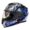 SMK Twister Attack Matt Blue Full Face Helmet