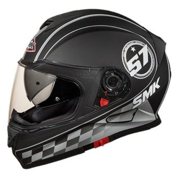 SMK Twister Blade Matt Black Grey Full Face Helmet