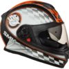SMK Twister Blade Matt Black Orange Full Face Helmet