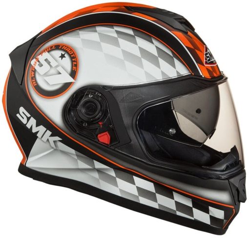 SMK Twister Blade Matt Black Orange Full Face Helmet