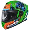 SMK Twister Dragon Gloss Green Orange Blue Full Face Helmet