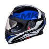 SMK Twister Logo Matt Black Blue Full Face Helmet