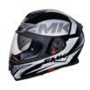 SMK Twister Logo Matt Black Grey Full Face Helmet