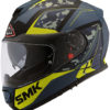 SMK Twister Zest Gloss Blue Yellow Full Face Helmet