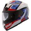 SMK Twister Zest Gloss White Blue Red Full Face Helmet