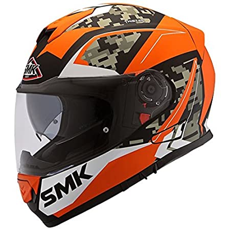 SMK Twister Zest Matt Orange Full Face Helmet