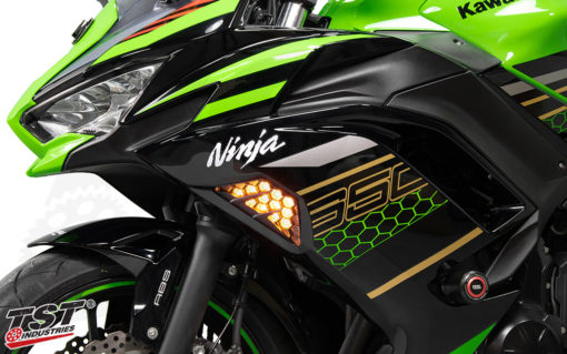 TST Nexus LED Front Flushmount Turn Signals for Kawasaki Ninja Sportbikes 2